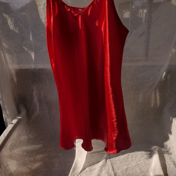 Red Silky Cami Top - Picture 6 of 7